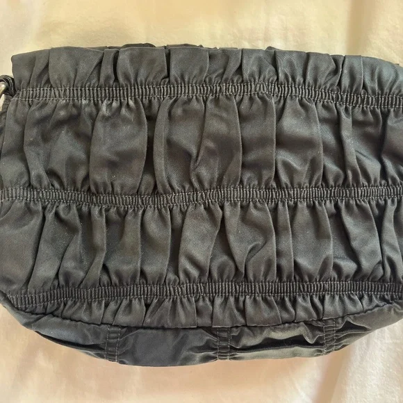 Prada Tessuto Gaufre Mini Bag - ruched- vintage and rare - Picture 3 of 8